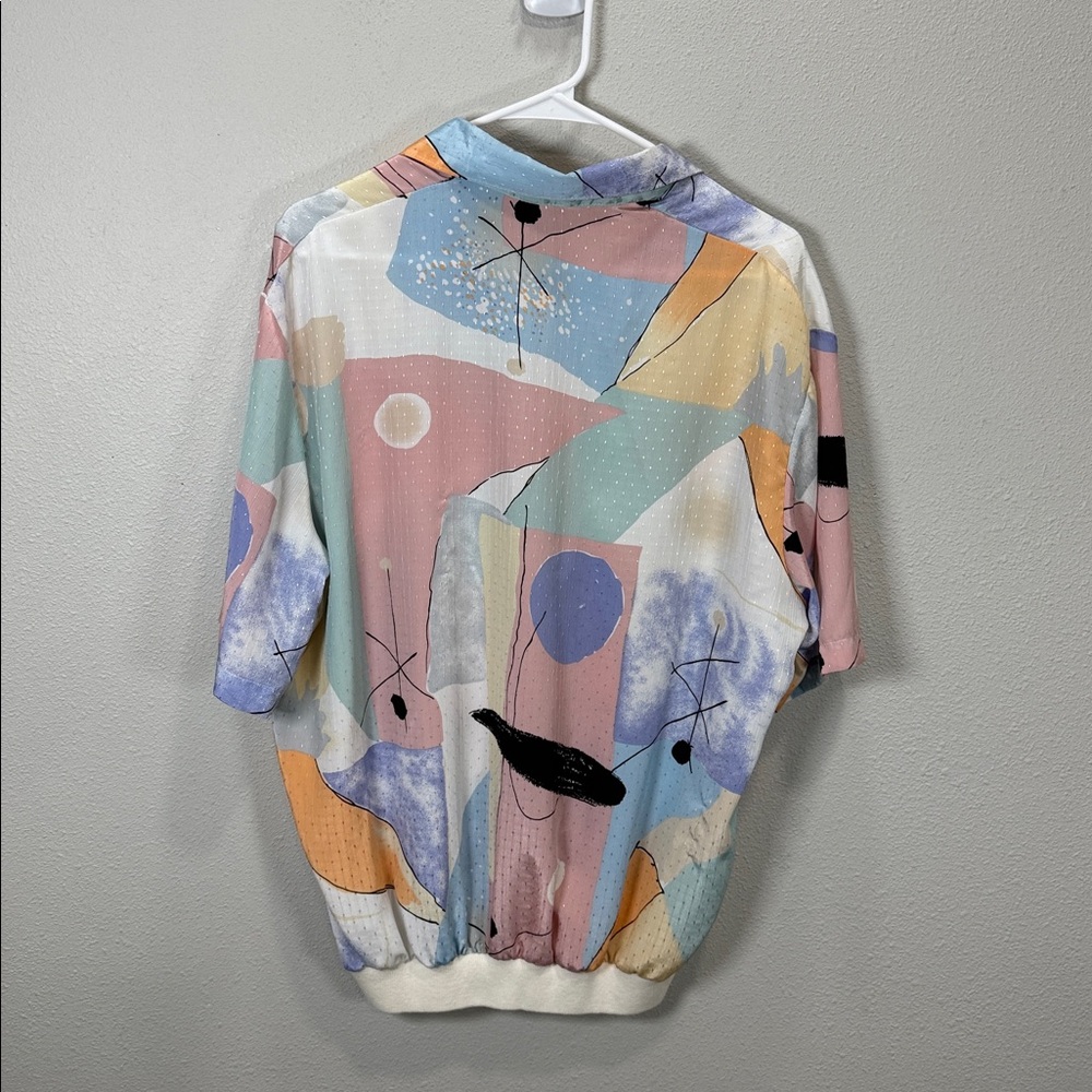 Alan Stuart Pastel Abstract Shirt‎ pullover - Picture 5 of 7